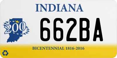 IN license plate 662BA