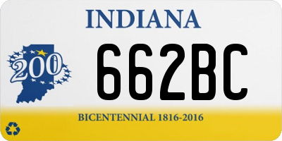 IN license plate 662BC