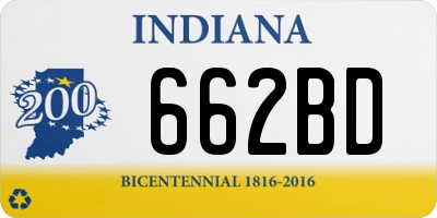 IN license plate 662BD