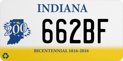 IN license plate 662BF