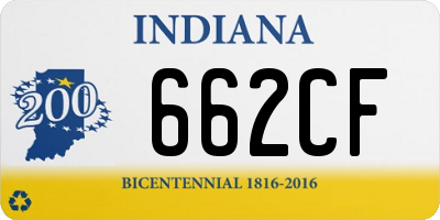 IN license plate 662CF