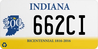 IN license plate 662CI