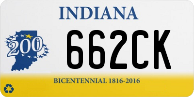 IN license plate 662CK