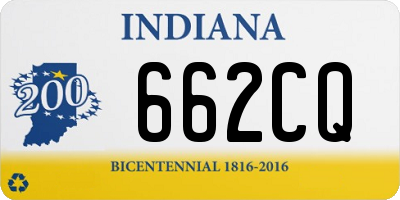 IN license plate 662CQ