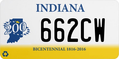 IN license plate 662CW