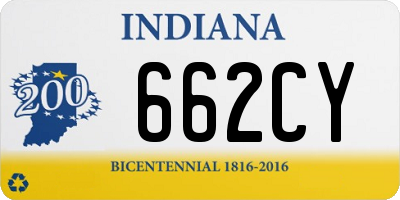IN license plate 662CY
