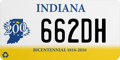 IN license plate 662DH
