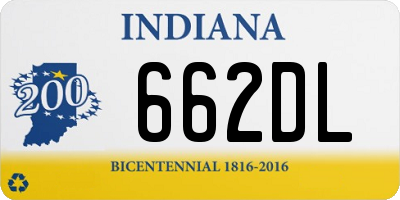 IN license plate 662DL