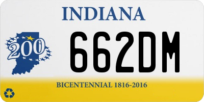 IN license plate 662DM