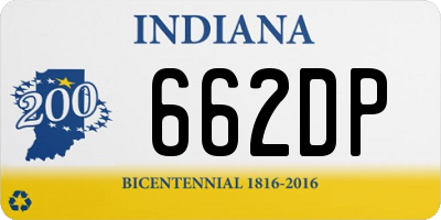 IN license plate 662DP