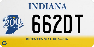 IN license plate 662DT