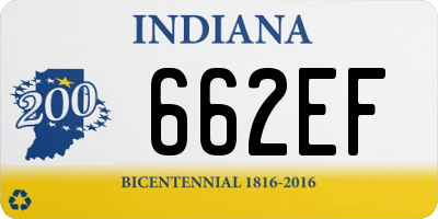 IN license plate 662EF