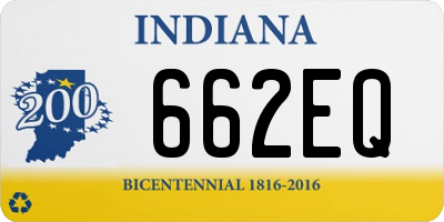 IN license plate 662EQ