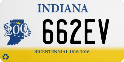 IN license plate 662EV