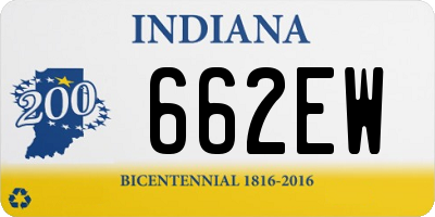 IN license plate 662EW