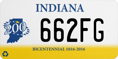 IN license plate 662FG