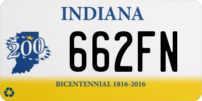 IN license plate 662FN