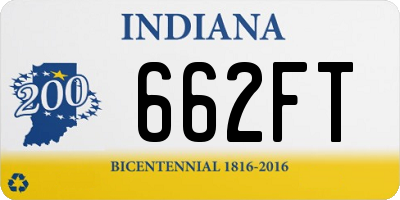 IN license plate 662FT