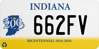 IN license plate 662FV