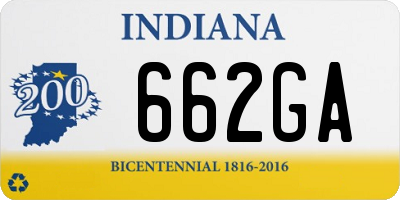 IN license plate 662GA