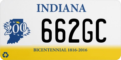 IN license plate 662GC