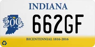 IN license plate 662GF