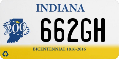 IN license plate 662GH