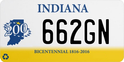 IN license plate 662GN