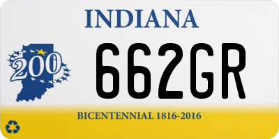 IN license plate 662GR