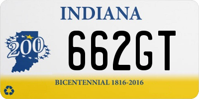 IN license plate 662GT