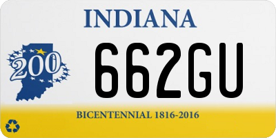 IN license plate 662GU