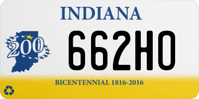 IN license plate 662HO