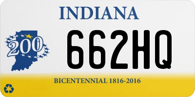 IN license plate 662HQ