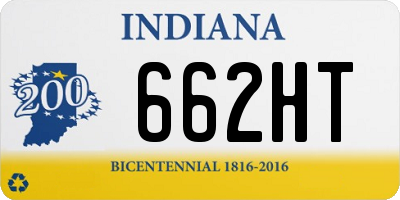 IN license plate 662HT