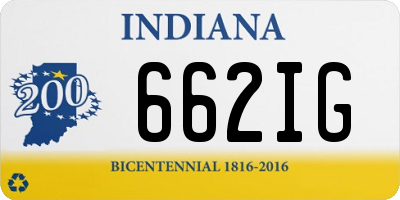 IN license plate 662IG