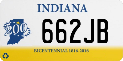 IN license plate 662JB