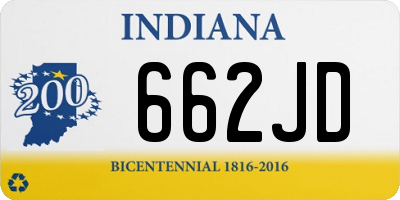 IN license plate 662JD