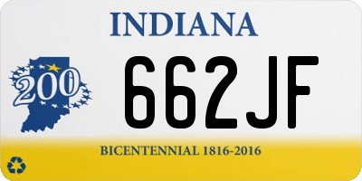 IN license plate 662JF