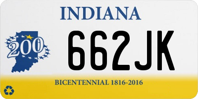 IN license plate 662JK