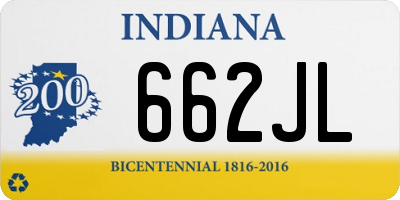 IN license plate 662JL