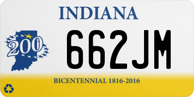 IN license plate 662JM