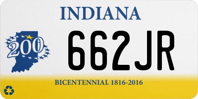 IN license plate 662JR