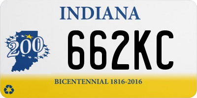 IN license plate 662KC