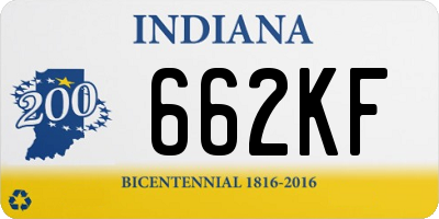 IN license plate 662KF