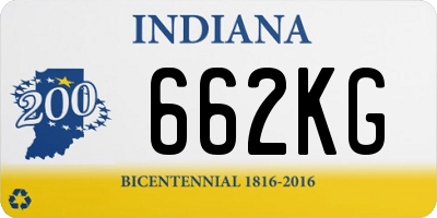 IN license plate 662KG