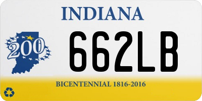 IN license plate 662LB