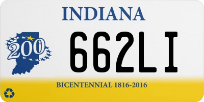 IN license plate 662LI