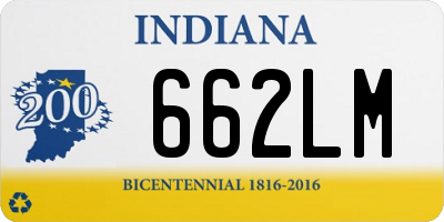 IN license plate 662LM
