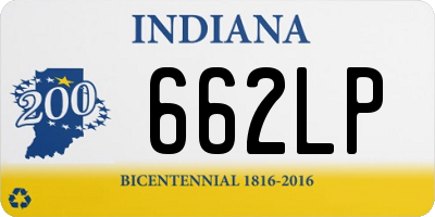 IN license plate 662LP