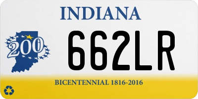IN license plate 662LR